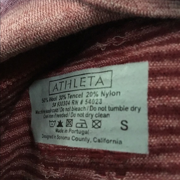 Athleta Cowl neck Striped Shirt - Picture 3 of 3